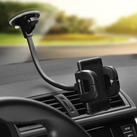 Forcell F-GRIP Regular autovendržák 2v1 – černý
