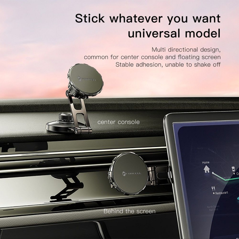 Držák pro auto Forcell F-GRIP IRONSECURE pro smartphone - černý