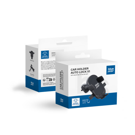 Držák do auta Blue Star AUTO LOCK X1 pro telefon – černý