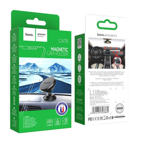 Hoco CA79 magnetický držák do auta 4,5"–7" - černý