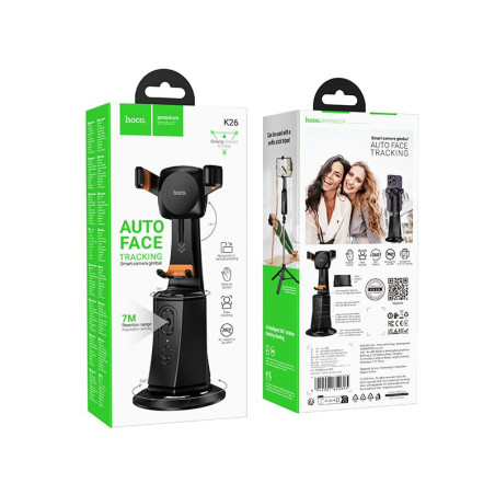 Držák Hoco K26 360° s trackingem pro telefon – černá