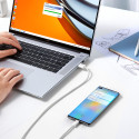 BASEUS CALD000702 Dynamic Series Opletený datový a nabíjecí kabel USB/USB-C 100W, 2m, bílý