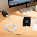 BASEUS CALD000702 Dynamic Series Opletený datový a nabíjecí kabel USB/USB-C 100W, 2m, bílý