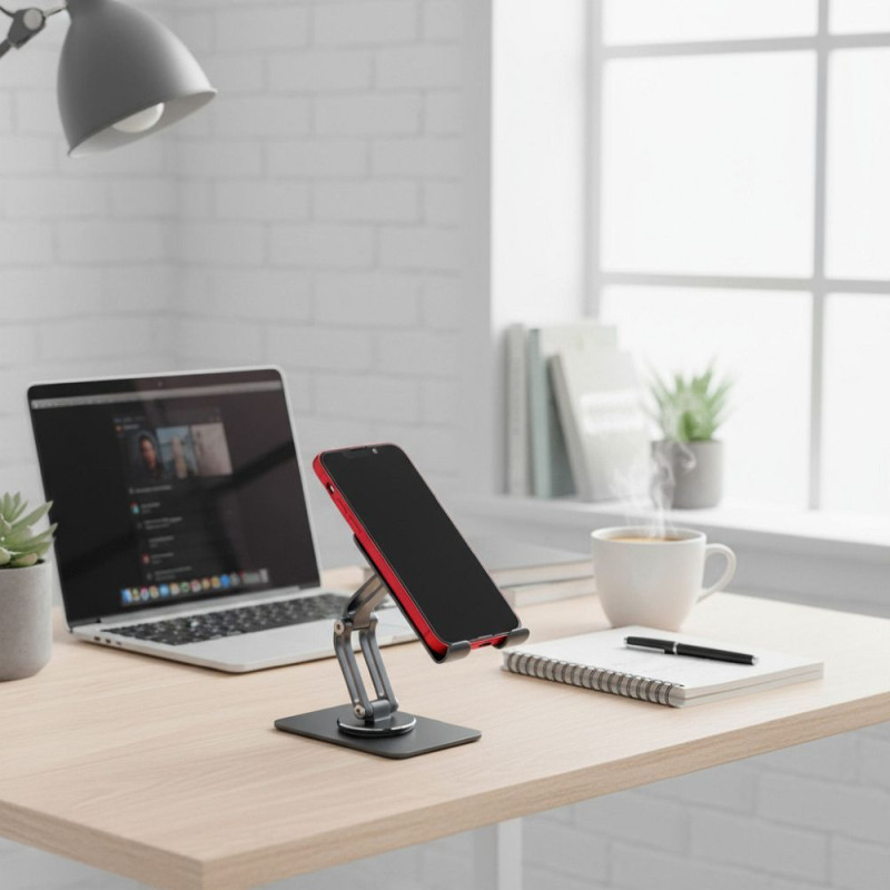 Stojánek Forcell F-GRIP FOLD STAND 2 pro chytrý telefon / tablet - šedý
