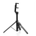 Selfie tyč Forcell F-GRIP S150XL se stativem - černá
