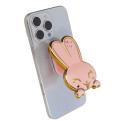 Stojánek / držák RABBIT stick-on pro mobil – růžový