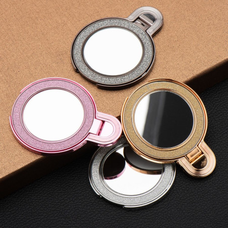 Stojánek CIRCLE MIRROR pro telefon – zlatý