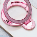 CIRCLE GLITTER stojánek pro telefon – růžová