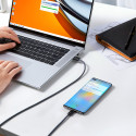 BASEUS CALD000702 Dynamic Series Opletený datový a nabíjecí kabel USB/USB-C 100W, 2m, bílý