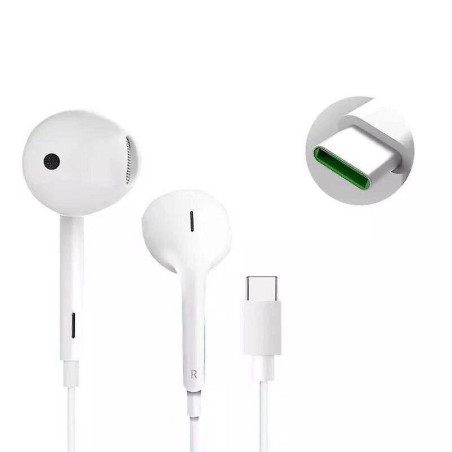 Sluchátka Oppo MH147 USB-C - bílá