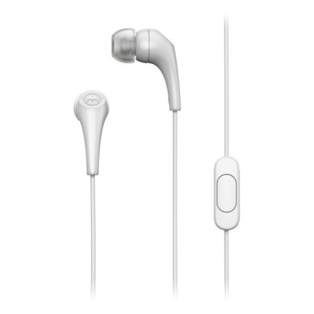 Sluchátka MOTOROLA Ear Buds 2-S 3,5mm jack s mikrofonem - bílá