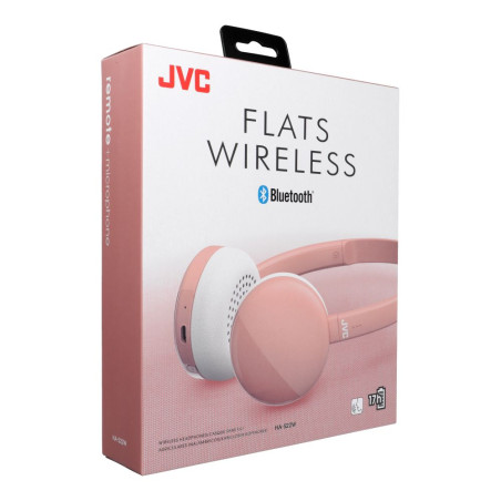 Sluchátka JVC HA S22W Bluetooth pro smartphone - růžová
