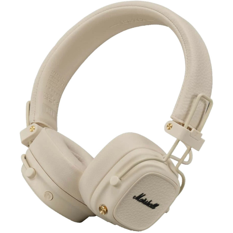 Sluchátka Marshall Major V wireless krémová - krémová