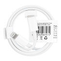 AG PREMIUM C9731 Datový a nabíjecí kabel USB-C/Lightning PD 18W, 1m, bílý
