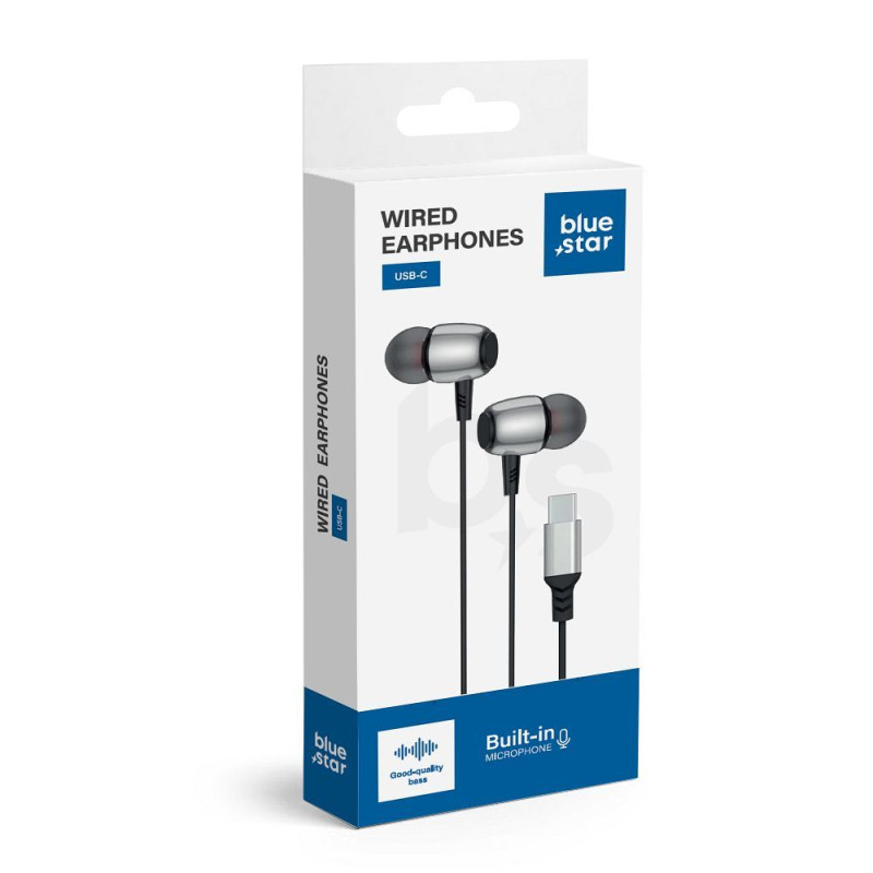 Sluchátka Blue Star STAR M09C pro USB-C - černá