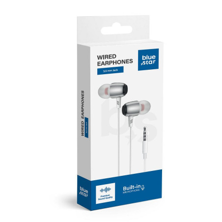 Sluchátka Blue Star M09 3,5 mm Jack – bílá