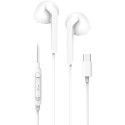 Blue Star PA-M15C-R USB-C sluchátka s mikrofonem - bílá
