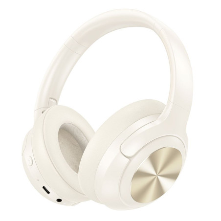 Sluchátka Hoco W54 ANC Bluetooth 5.4 - milky white