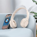 Hoco W46 sluchátka Bluetooth 5.3 - milky white