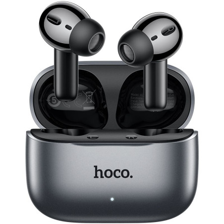 Hoco EQ27 TWS ANC + ENC sluchátka Bluetooth 5.4 - metal gray
