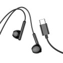 Sluchátka Hoco M93 USB‑C s mikrofonem - černá