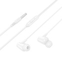 Hoco M112 drátová sluchátka 3,5mm Jack – bílá