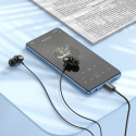 Sluchátka Hoco M122 USB-C do uší – černá