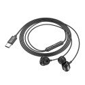 Sluchátka Hoco M122 USB-C do uší – černá