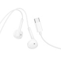 Hoco M95 USB-C drátová sluchátka - bílá
