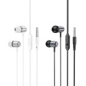 Sluchátka Hoco M108 pro 3,5mm jack – stříbrná