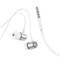 Sluchátka Hoco M108 pro 3,5mm jack – stříbrná
