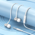Sluchátka Hoco M108 pro 3,5mm jack – stříbrná
