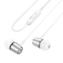 Sluchátka Hoco M108 pro 3,5mm jack – stříbrná