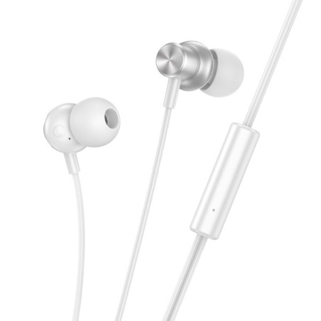 Sluchátka Hoco M110 pro 3,5mm jack – stříbrná