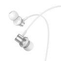 Sluchátka Hoco M110 pro 3,5mm jack – stříbrná