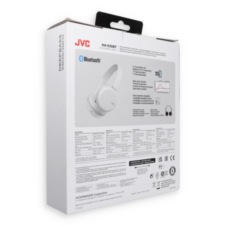 JVC HAS35BTBU sluchátka Bluetooth - bílá
