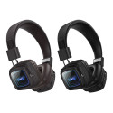 Sluchátka Hoco W72 pro uši – Bluetooth 6.0, hnědá