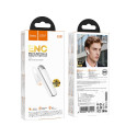 Sluchátka Hoco E201 Bluetooth 6.0 ENC mono - bílá