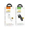 Hoco E201 Bluetooth mono headset pro hovory - černá