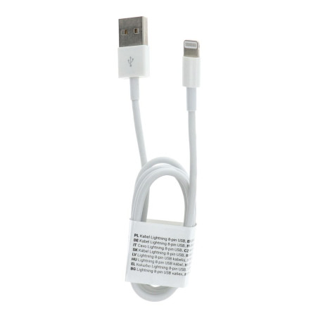 Kabel USB-A na Lightning C601 1 m - bílá