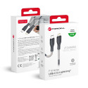 Forcell F-ENERGY PD 3A 27W USB-C to Lightning kabel pro iPhone - čern