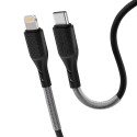 Forcell F-ENERGY PD 3A 27W USB-C to Lightning kabel pro iPhone - čern