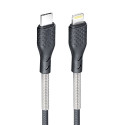 Forcell F-ENERGY PD 3A 27W USB-C to Lightning kabel pro iPhone - čern