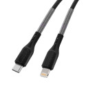 Forcell F-ENERGY PD 3A 27W USB-C to Lightning kabel pro iPhone - čern