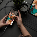 Forcell F-ENERGY PD 3A 27W USB-C to Lightning kabel pro iPhone - čern