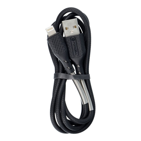 Kabel Forcell F-Energy 2,4A 12W pro iPhone 1 m - černý