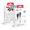 Kabel Forcell F-Energy 2,4A 12W pro iPhone 1 m - černý