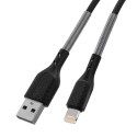 Kabel Forcell F-Energy 2,4A 12W pro iPhone 1 m - černý