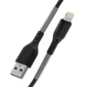 Kabel Forcell F-Energy 2,4A 12W pro iPhone 1 m - černý