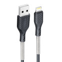 Kabel Forcell F-Energy 2,4A 12W pro iPhone 1 m - černý
